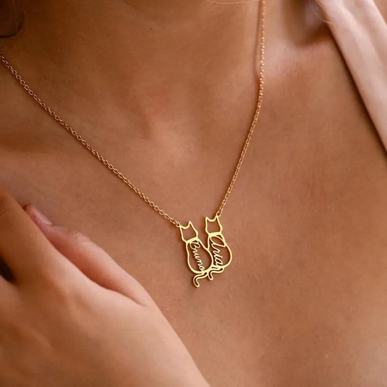 Personalized Cat Necklace