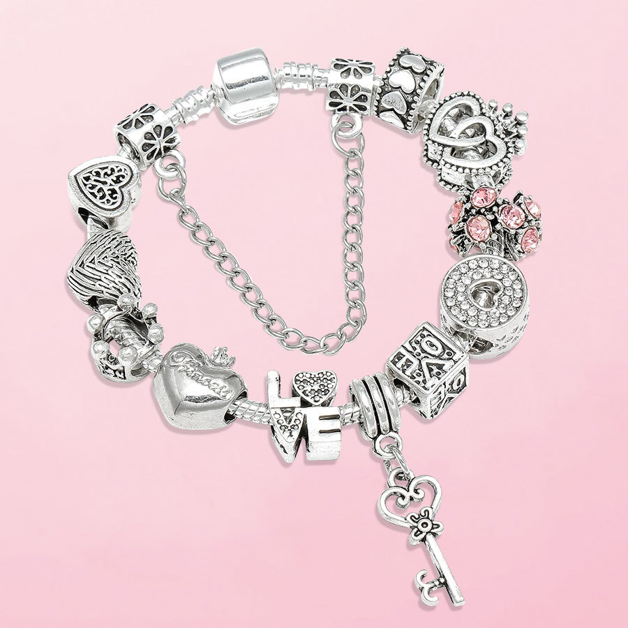 Bracelet “The Key of Love” – with all charms included