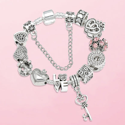 Bracelet “The Key of Love” – with all charms included