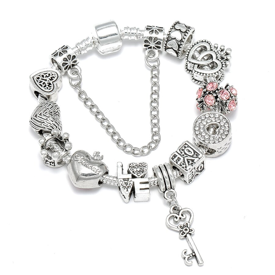 Bracelet “The Key of Love” – with all charms included