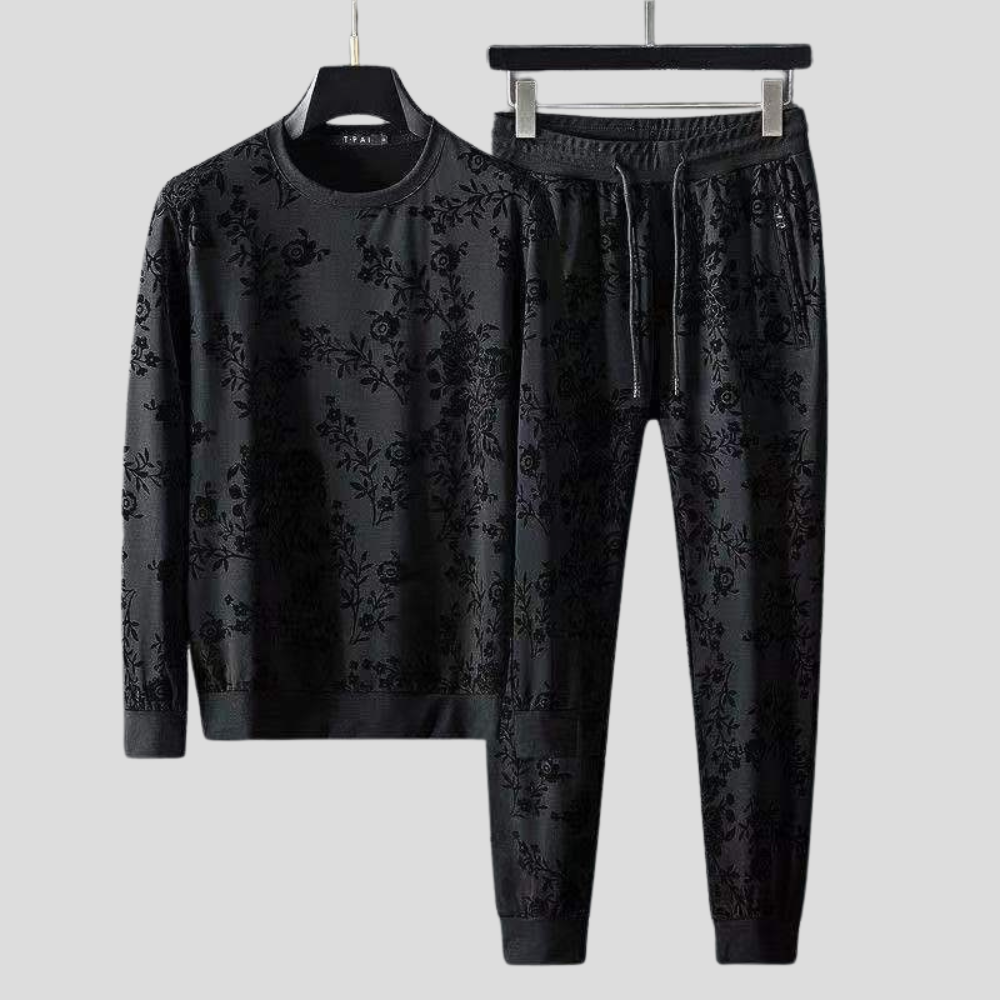 Midnight Bloom Jacquard Set