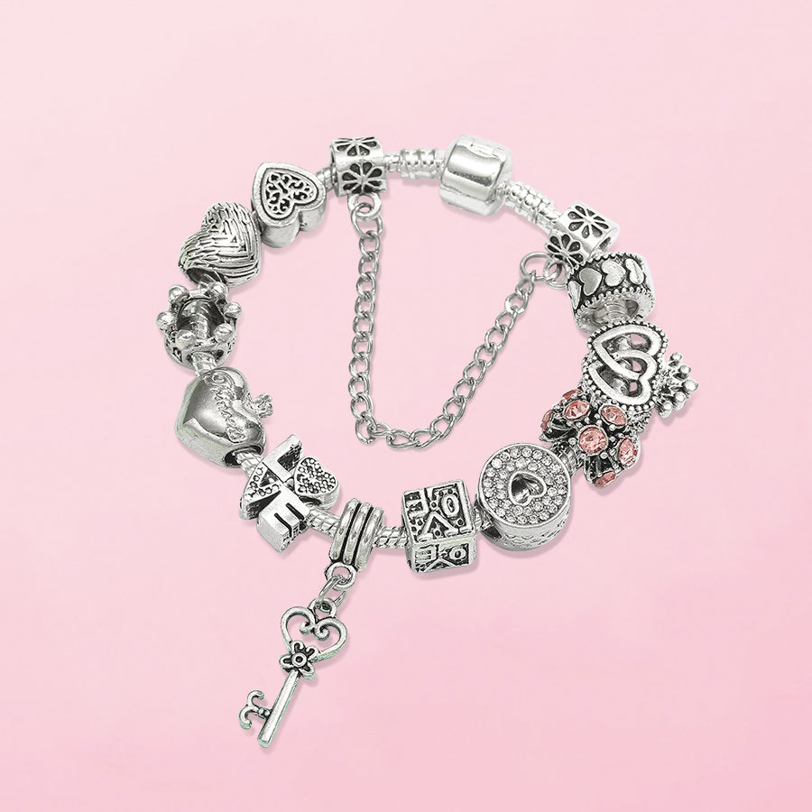 Bracelet “The Key of Love” – with all charms included