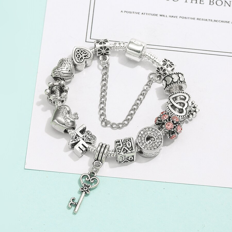 Bracelet “The Key of Love” – with all charms included