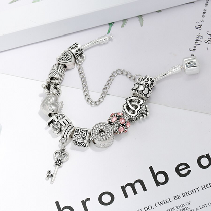 Bracelet “The Key of Love” – with all charms included