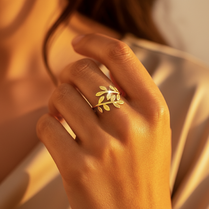 Olive Leaf Ring