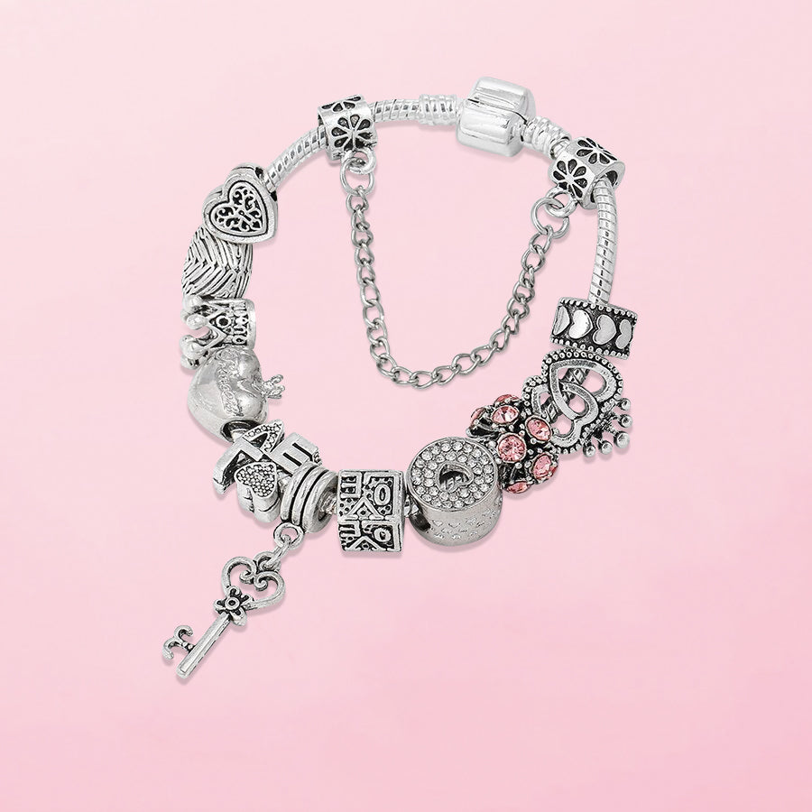 Bracelet “The Key of Love” – with all charms included