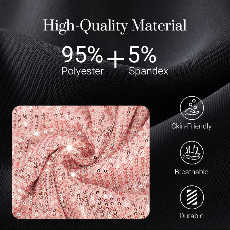 Glam One-Shoulder Sequin Party Dress