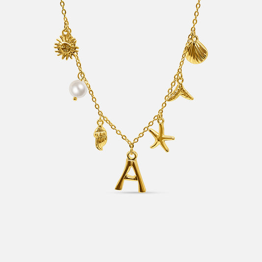 Ocean Letter Necklace