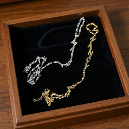 Custom Name Hand Chain –  Personalized Bracelet