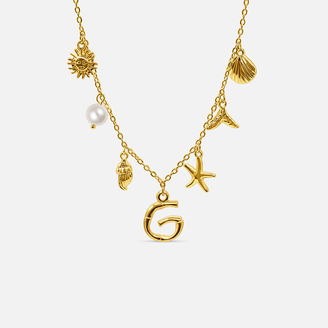 Ocean Letter Necklace