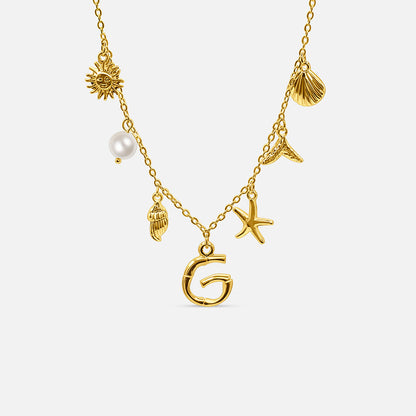 Ocean Letter Necklace