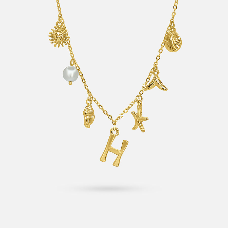 Ocean Letter Necklace