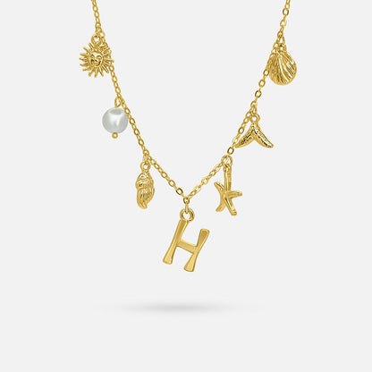Ocean Letter Necklace