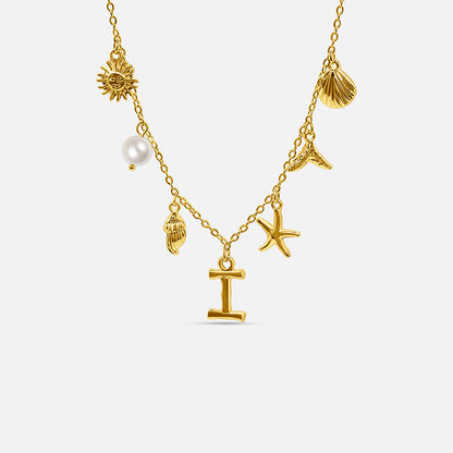 Ocean Letter Necklace