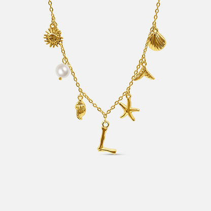 Ocean Letter Necklace