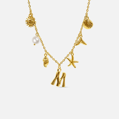 Ocean Letter Necklace