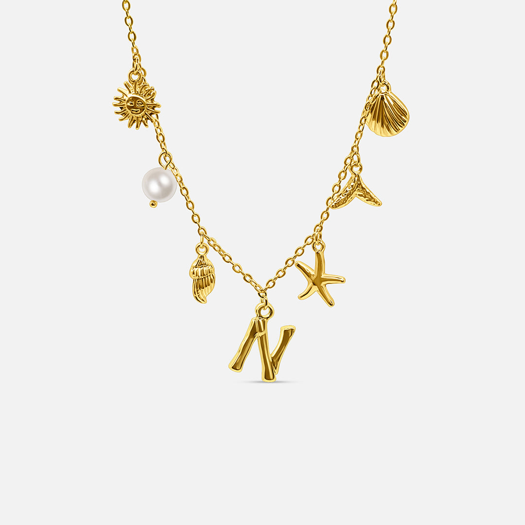 Ocean Letter Necklace