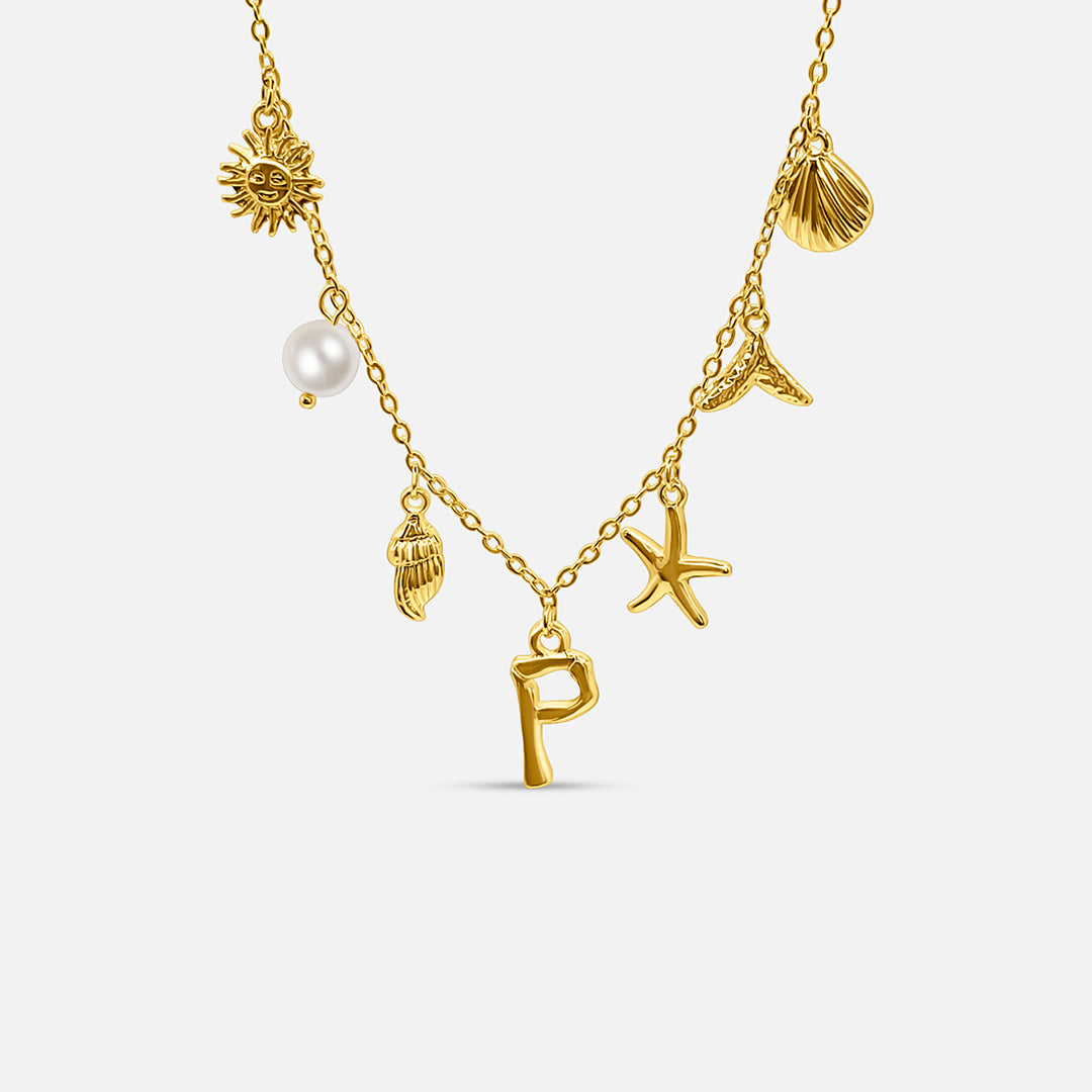 Ocean Letter Necklace