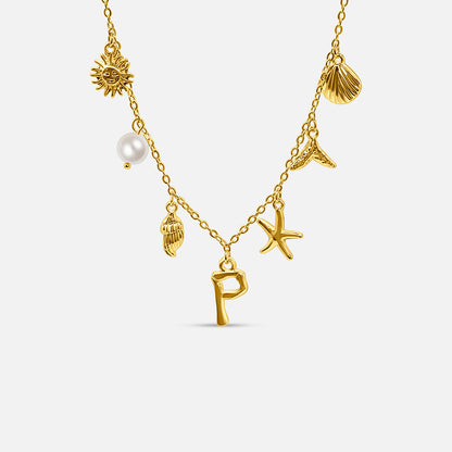 Ocean Letter Necklace