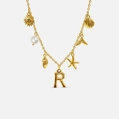 Ocean Letter Necklace