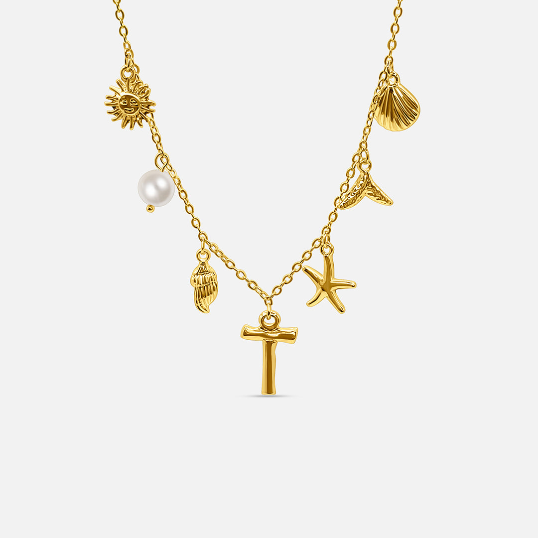 Ocean Letter Necklace