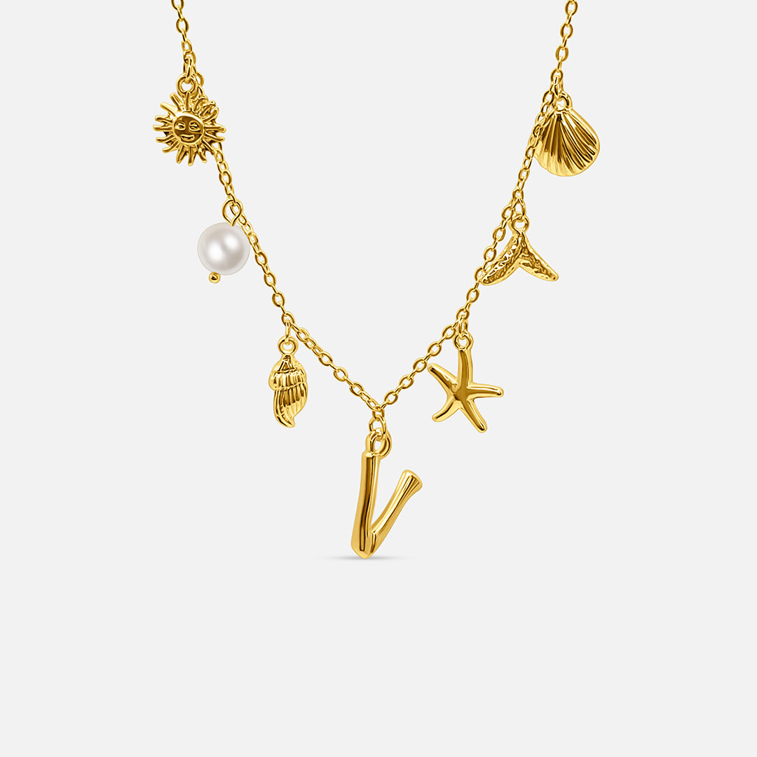 Ocean Letter Necklace