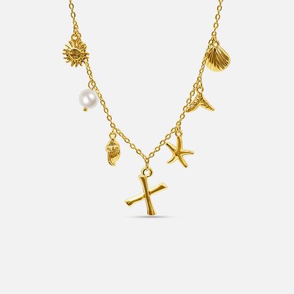 Ocean Letter Necklace