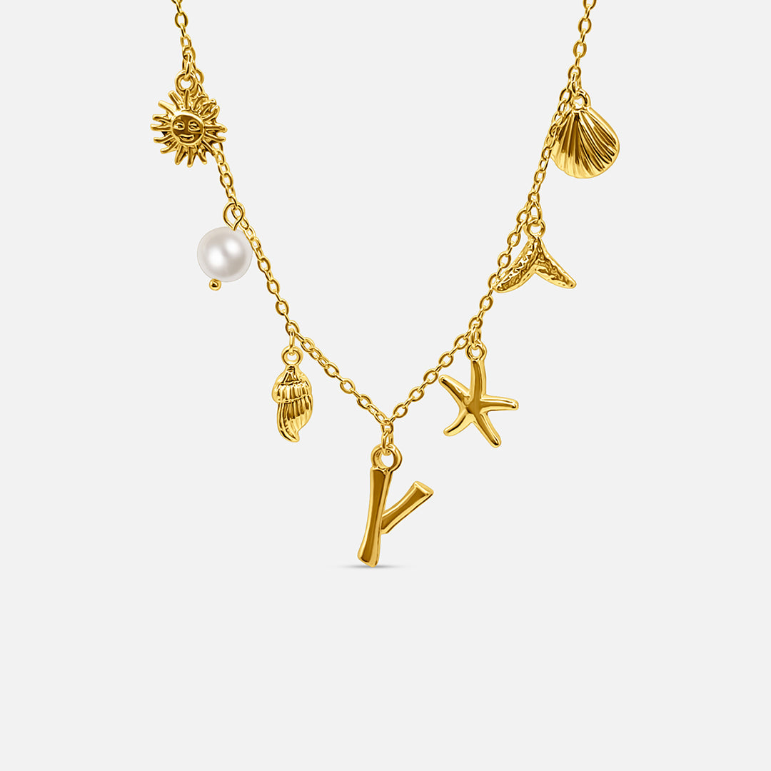 Ocean Letter Necklace
