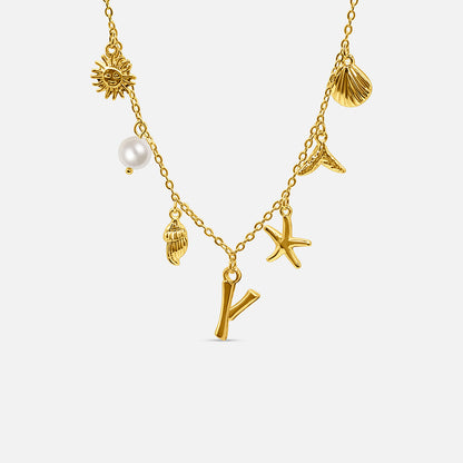 Ocean Letter Necklace
