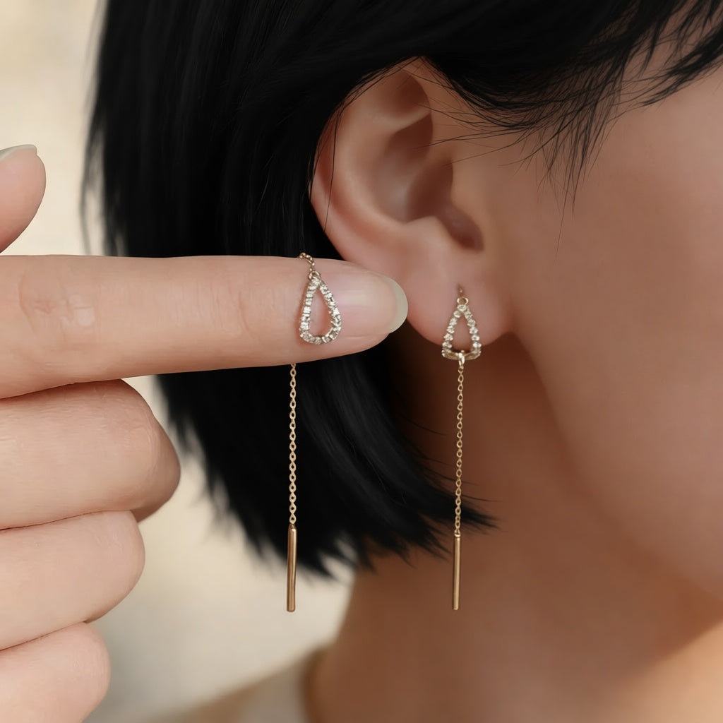 FINITY - Long Hanging Earrings