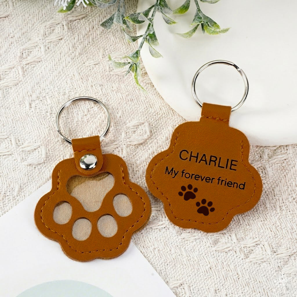 Personalized Leather Fur Keepsake