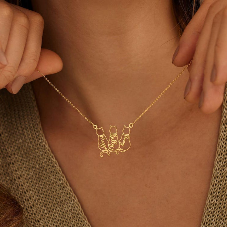 Personalized Cat Necklace