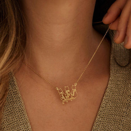 Personalized Cat Necklace