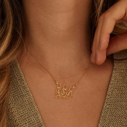 Personalized Cat Necklace