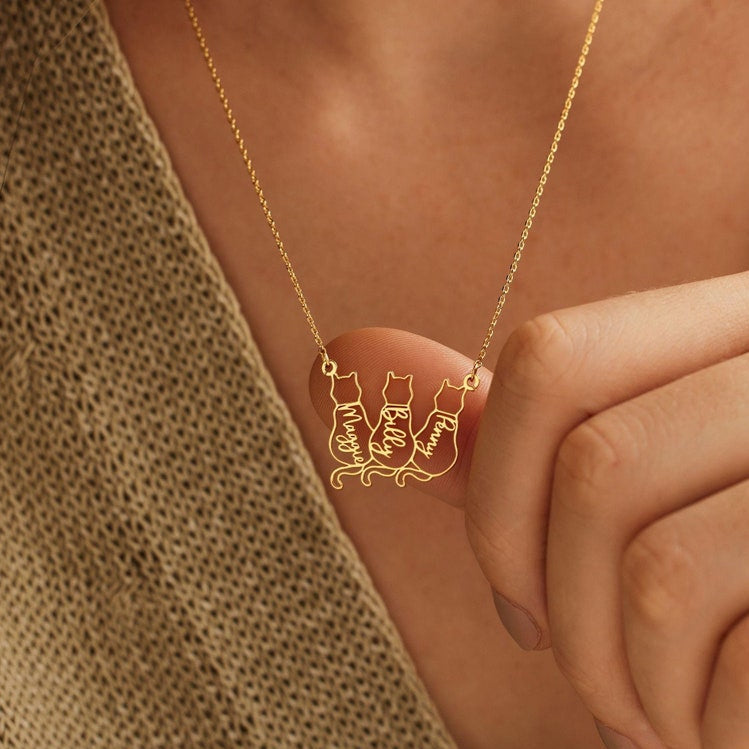 Personalized Cat Necklace