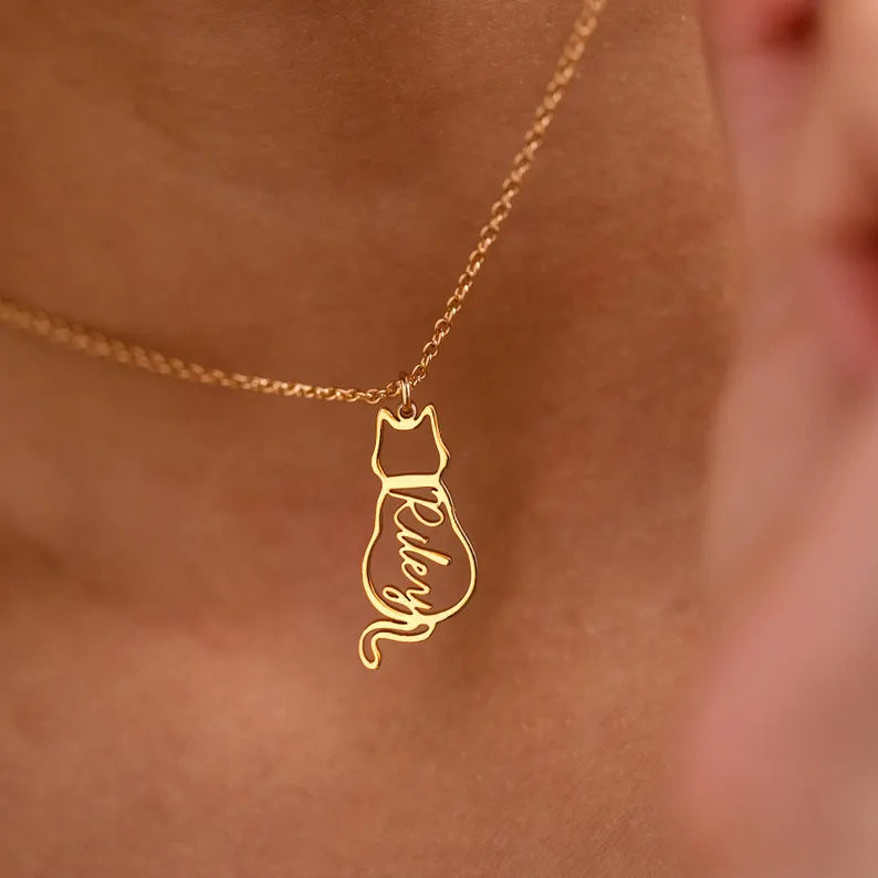 Personalized Cat Necklace